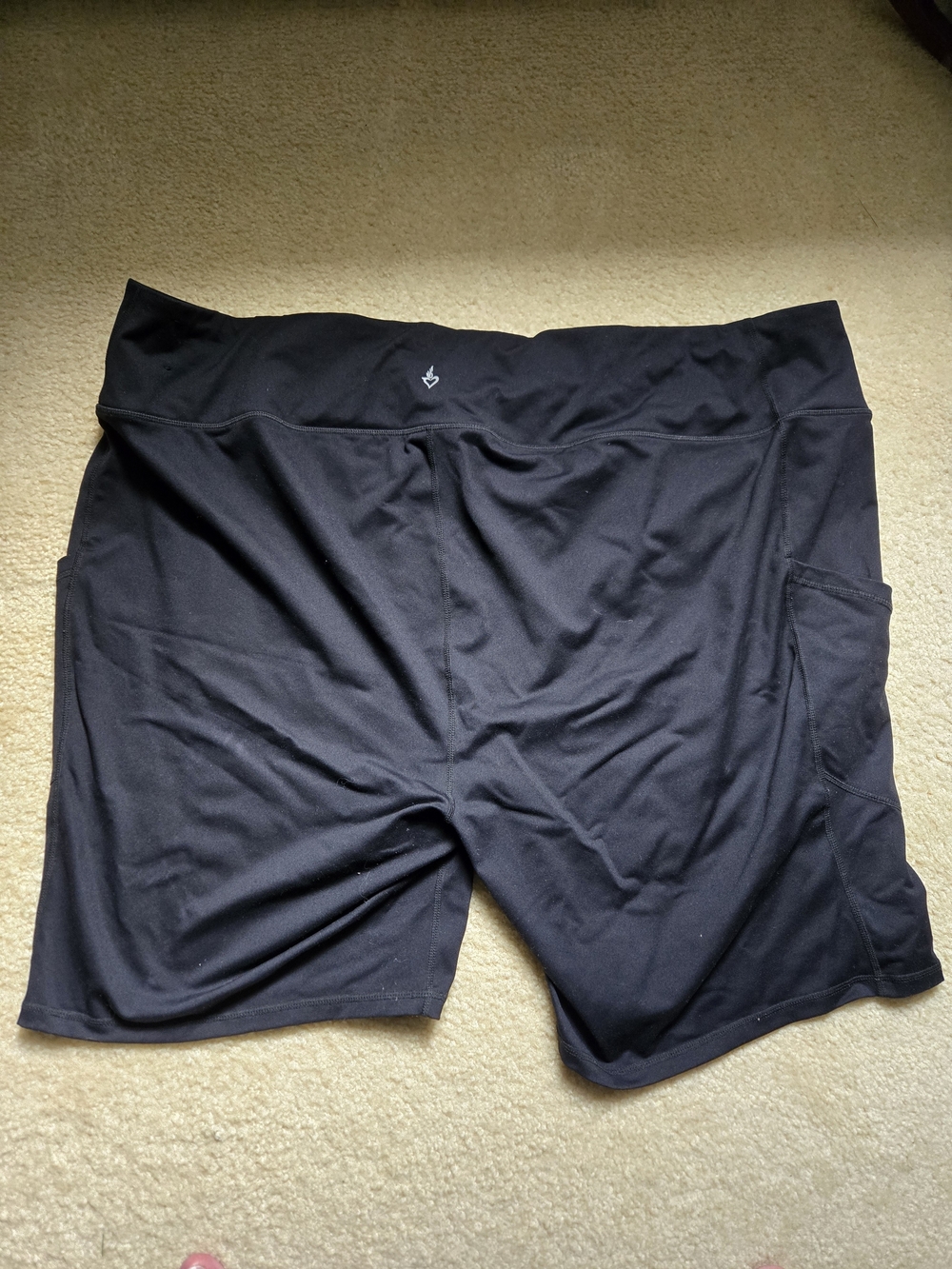 torrid Black Athletic Bike Shorts with Side Pockets